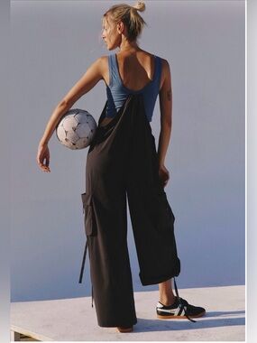 NWT! FP Free People Movement Pathfinder One Piece Black/Blue Combo Size: XS/S